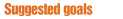 Personal goals suggested by stickK